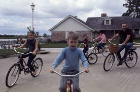 collins family on bicycles